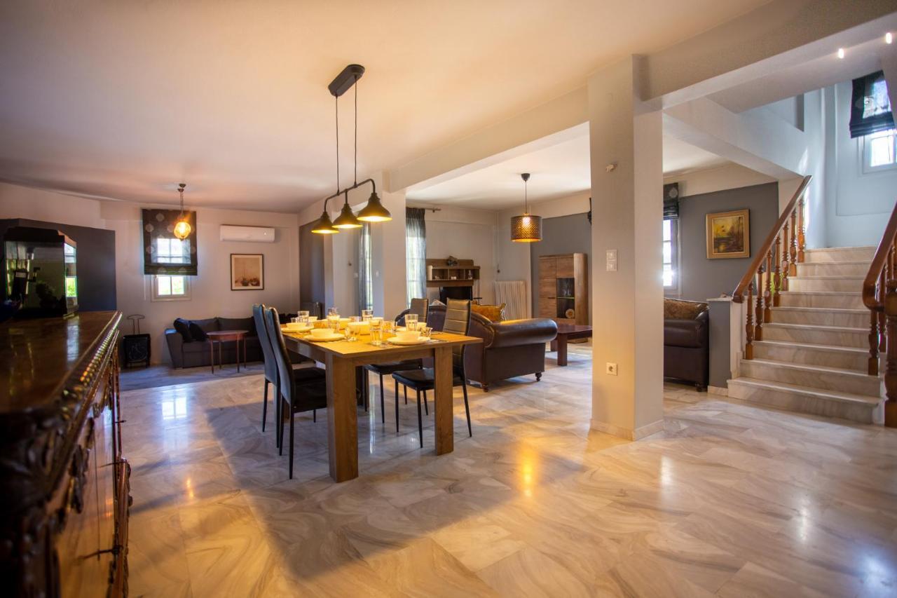 Τraditional Fully Detached Villa on a luxurious Hillock of Thessaloniki PANORAMA with its own Garden also for Family&Wedding gatherings&Kid's parties - under 13 Εξωτερικό φωτογραφία
