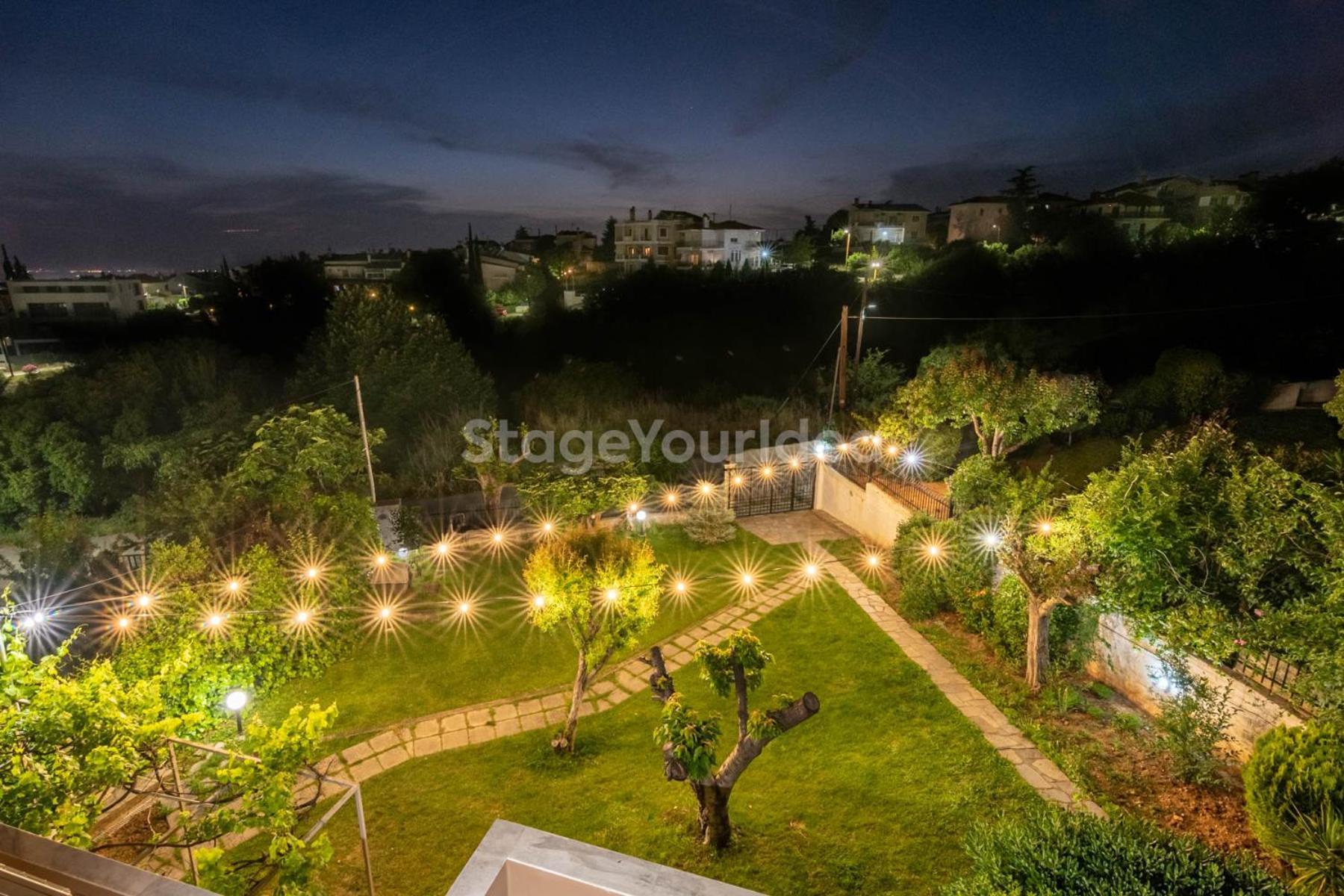 Τraditional Fully Detached Villa on a luxurious Hillock of Thessaloniki PANORAMA with its own Garden also for Family&Wedding gatherings&Kid's parties - under 13 Εξωτερικό φωτογραφία